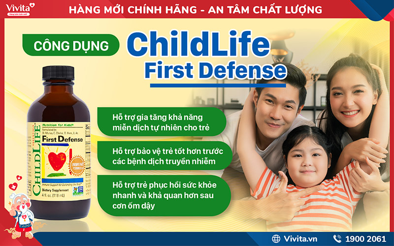 công dụng ChildLife First Defense