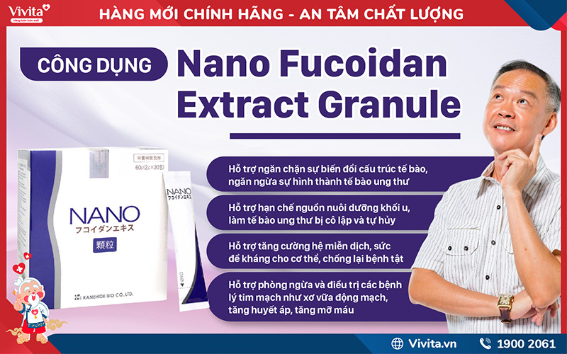 công dụng Nano Fucoidan Extract Granule