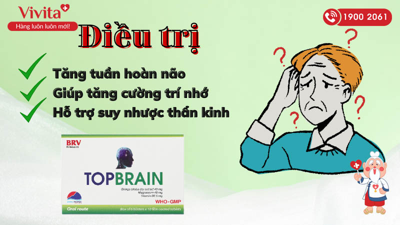 Công dụng (Chỉ định) của thuốc tuần hoàn máu não, cải thiện trí nhớ Topbrain