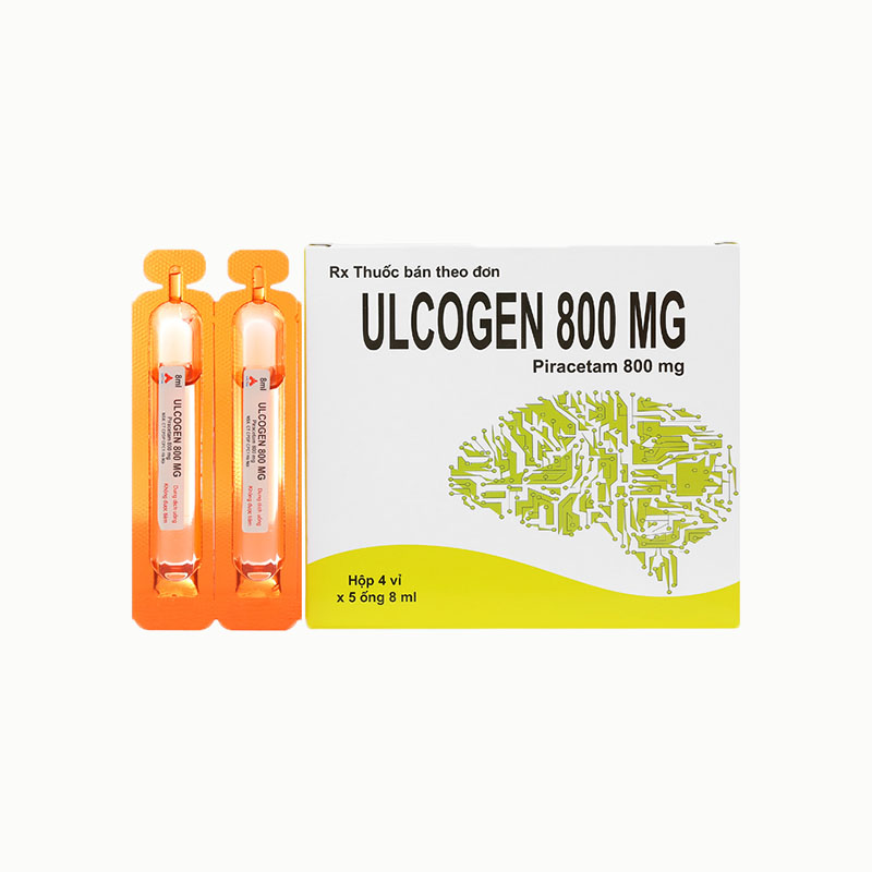 Dung dịch uống trị rối loạn tiền đình Ulcogen 800mg | Hộp 20 ống