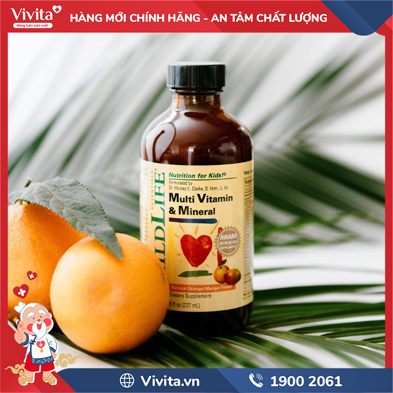 Vitamin Tổng Hợp Cho Bé ChildLife Multi Vitamin Mineral (Chai 237ml)