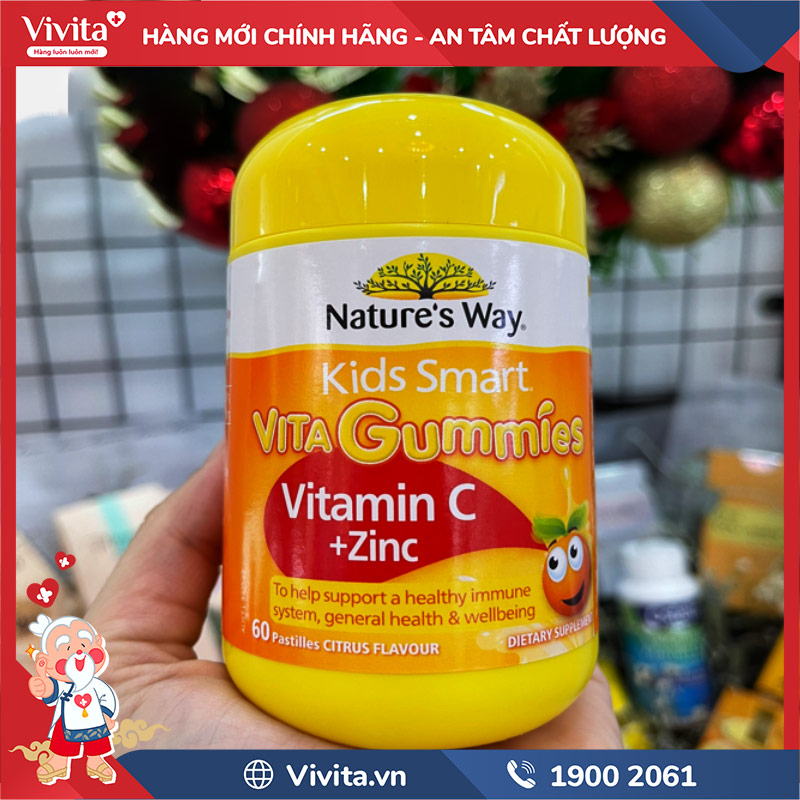 lưu ý khi dùng nature's way kids smart vita gummies vitamin c + zinc