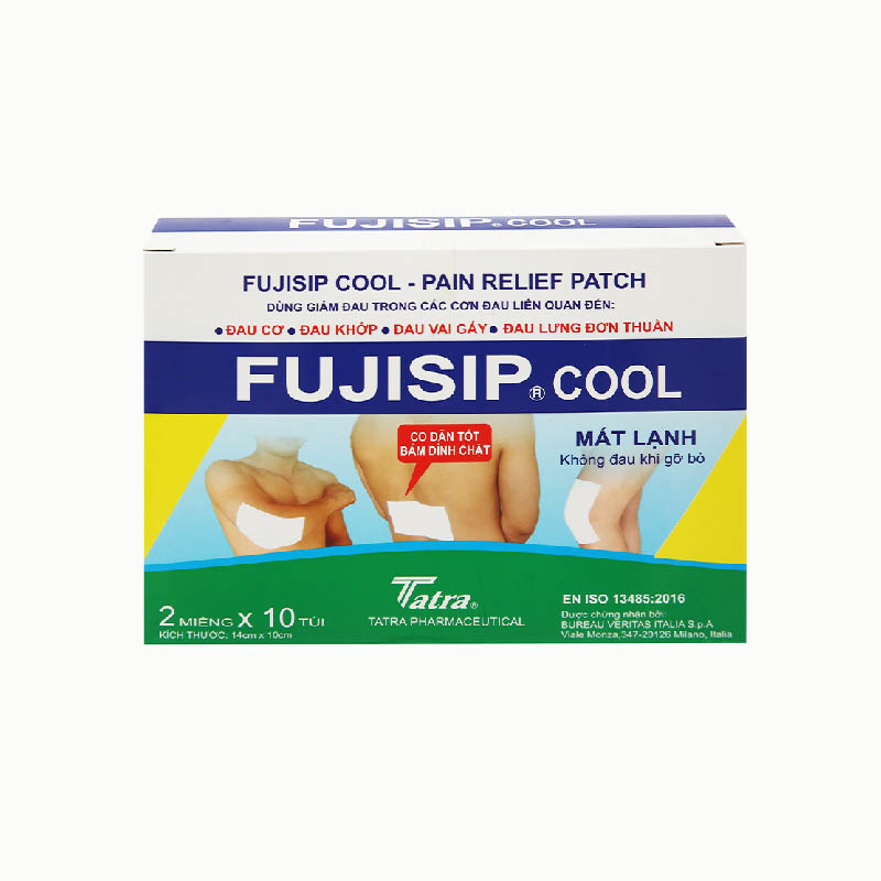 Miếng dán giảm đau cơ xương khớp Fujisip Cool | Hộp 20 miếng