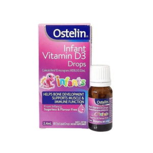 Ostelin Infant Vitamin D3 Drops Bổ Sung Vitamin D Cho Sự Phát Triển Của Trẻ Nhỏ (Lọ 2.4ml)