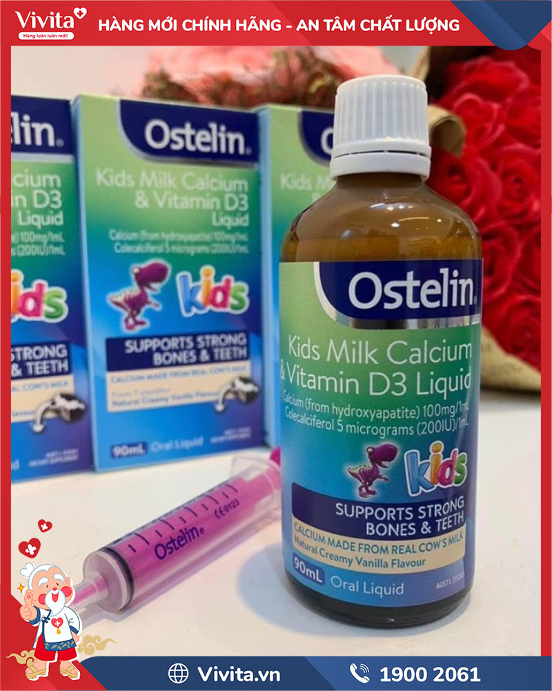 ostelin kids milk calcium & vitamin d3 liquid có tốt không