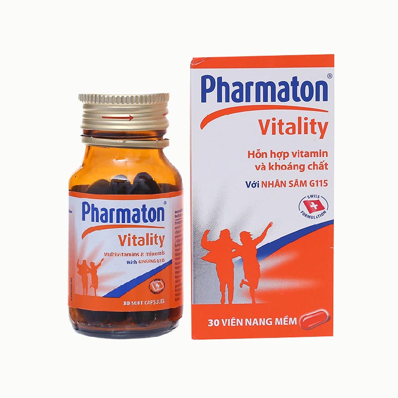 Thuốc bổ sung vitamin và khoáng chất Pharmaton Vitality | Chai 300 viên
