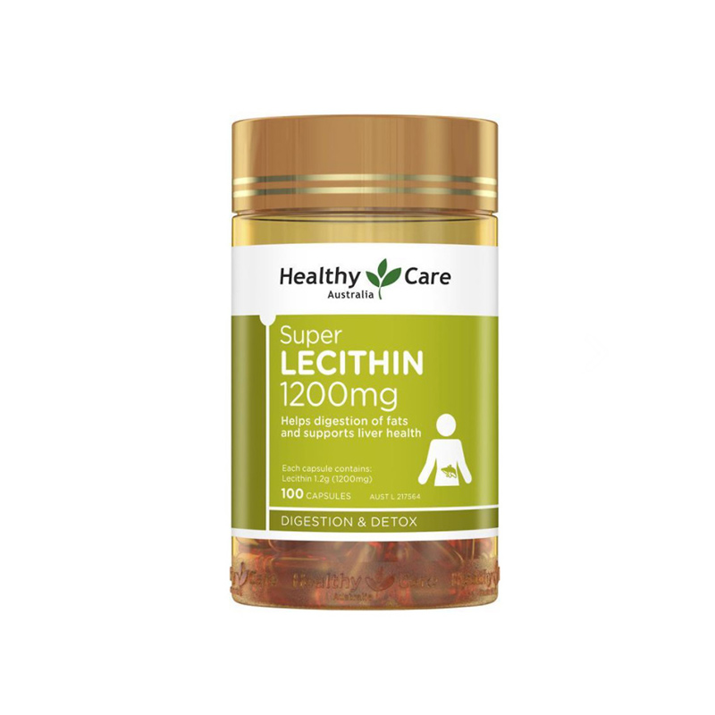 Viên Uống Mầm Đậu Nành Healthy Care Super Lecithin 1200mg (Hộp 100 Viên)
