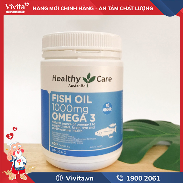 Healthy Care Fish Oil 1000mg Omega 3 sẽ bổ sung nguồn dầu cá tự nhiên