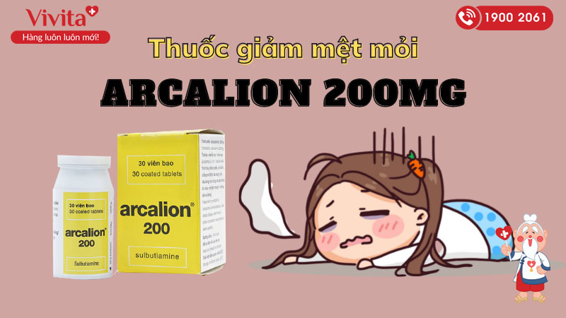 Thuốc giảm mệt mỏi Arcalion 200mg