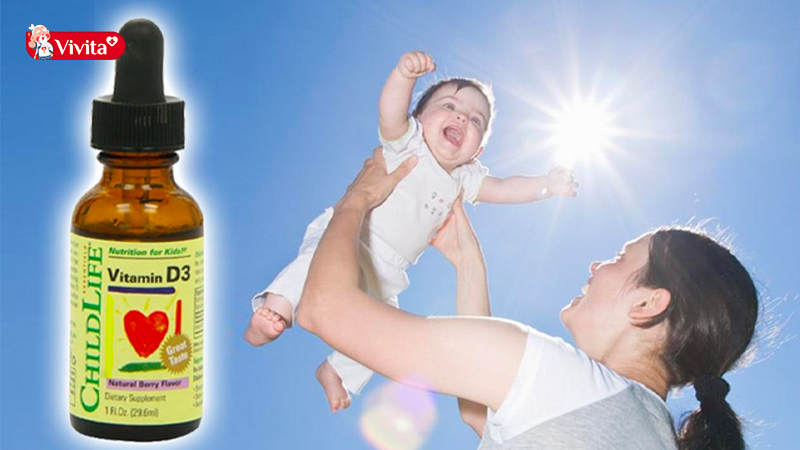 Vitamin D3 dạng nhỏ giọt ChildLife cho trẻ 2 - 3 tuổi