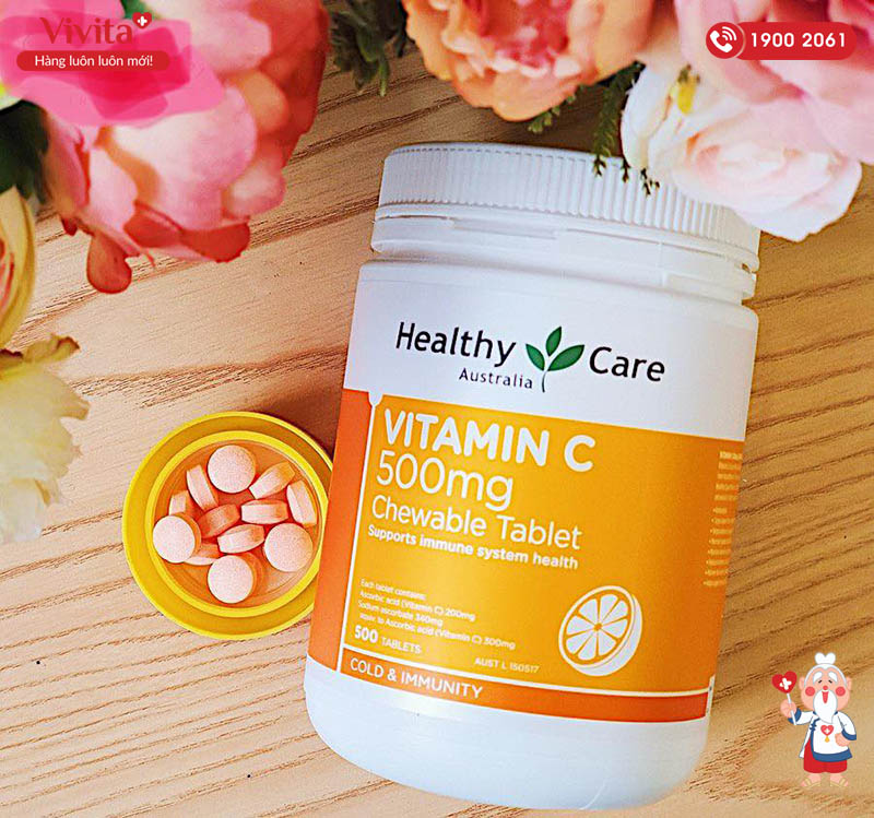 Mua vitamin C Healthy Care viên nhai ở hiệu thuốc Vivita