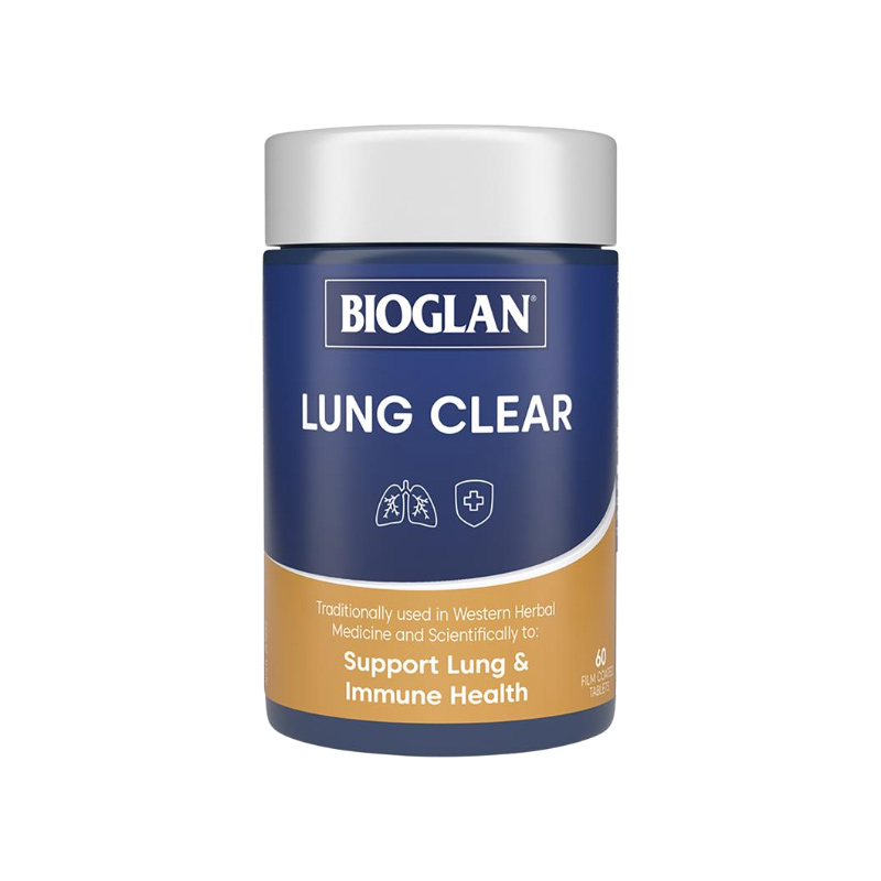 Viên Uống Bioglan Lung Clear Hỗ Trợ Thải Độc Thanh Lọc Phổi Của Úc (Hộp 60 Viên)