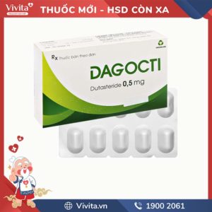 Thuốc trị phì đại tuyến tiền liệt lành tính Dagocti 0.5mg