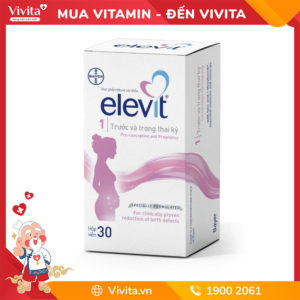 Elevit Bayer – Vitamin Tổng Hợp Cho Bà Bầu | Hộp 3 Vỉ x 10 Viên