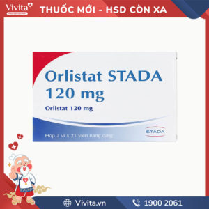 Thuốc hỗ trợ trị béo phì Orlistat Stada 120mg