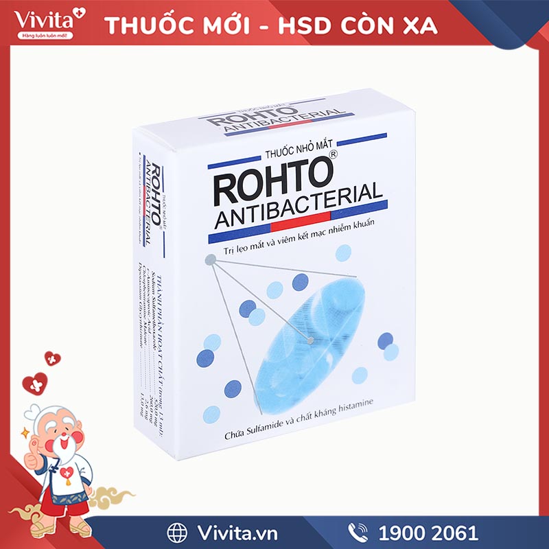 Thuốc nhỏ mắt V.Rohto Antibacterial | Chai 13ml