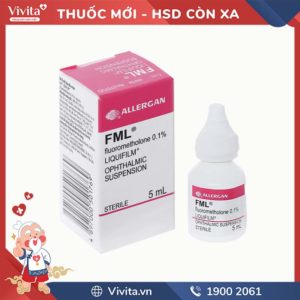 Hỗn dịch nhỏ mắt trị nhiễm khuẩn FML Liquifilm 0.1%
