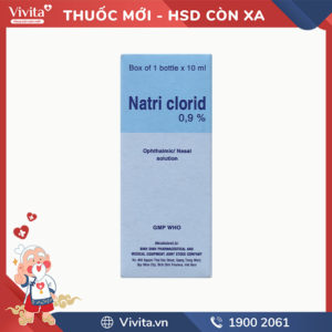 Dung dịch nhỏ mắt Natri Clorid Bidiphar 0.9%