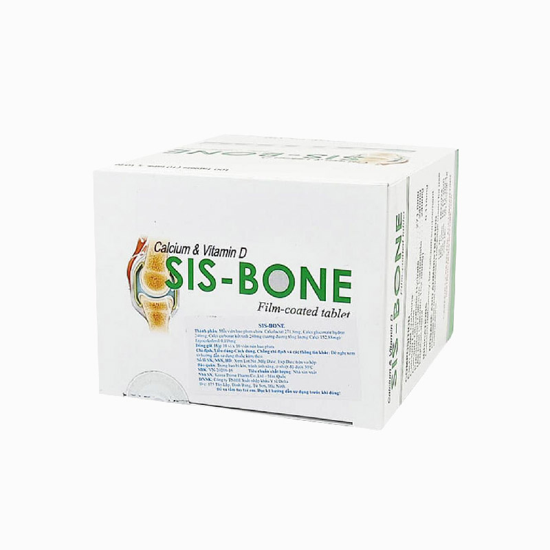 Thuốc phòng và điều trị loãng xương Sis-Bone | Hộp 100 viên