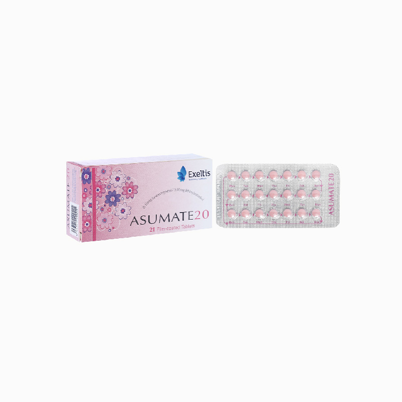 Thuốc tránh thai hằng ngày Asumate 20 | Hộp  21 viên