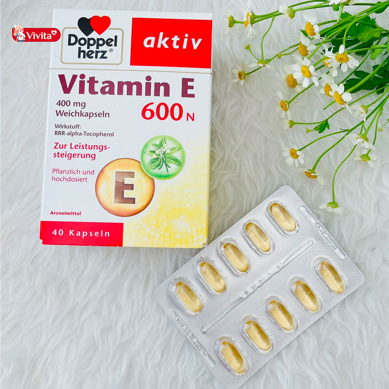 Viên uống Doppelherz Aktiv Vitamin E 600N là một loại vitamin E tăng khả năng thụ thai
