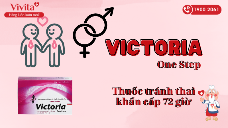 Thuốc tránh thai khẩn cấp 72 giờ Victoria One Step
