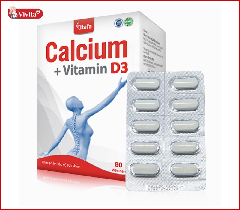 Viên uống Calcium+Vitamin D3 Titafa 