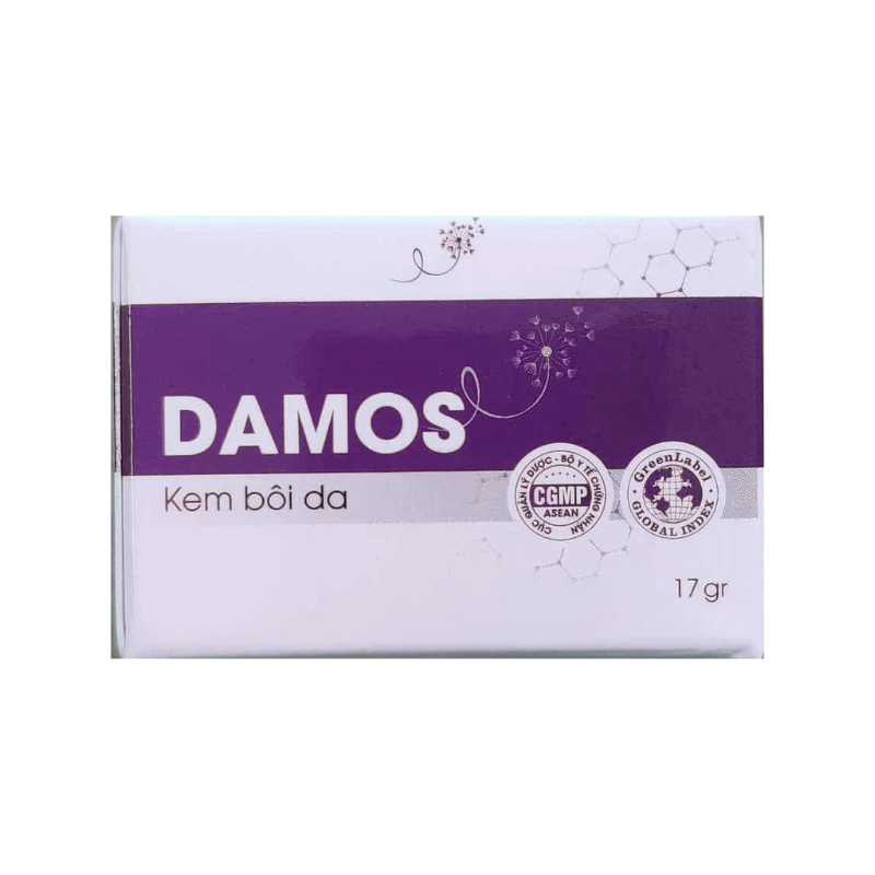 Kem Bôi DAMOS Hỗ Trợ Cải Thiện Các Bệnh Lý Viêm Nhiễm Ngoài Da Tuýp 17gr