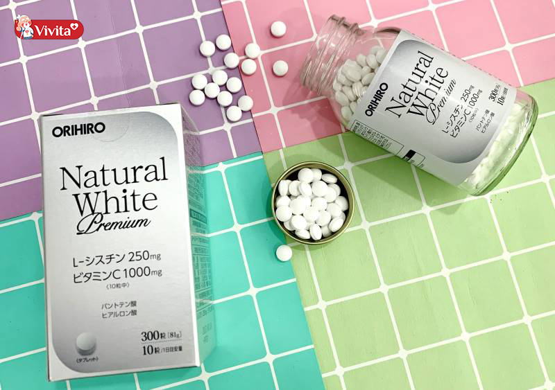 Viên uống trắng da của Nhật Natural White Premium Orihiro