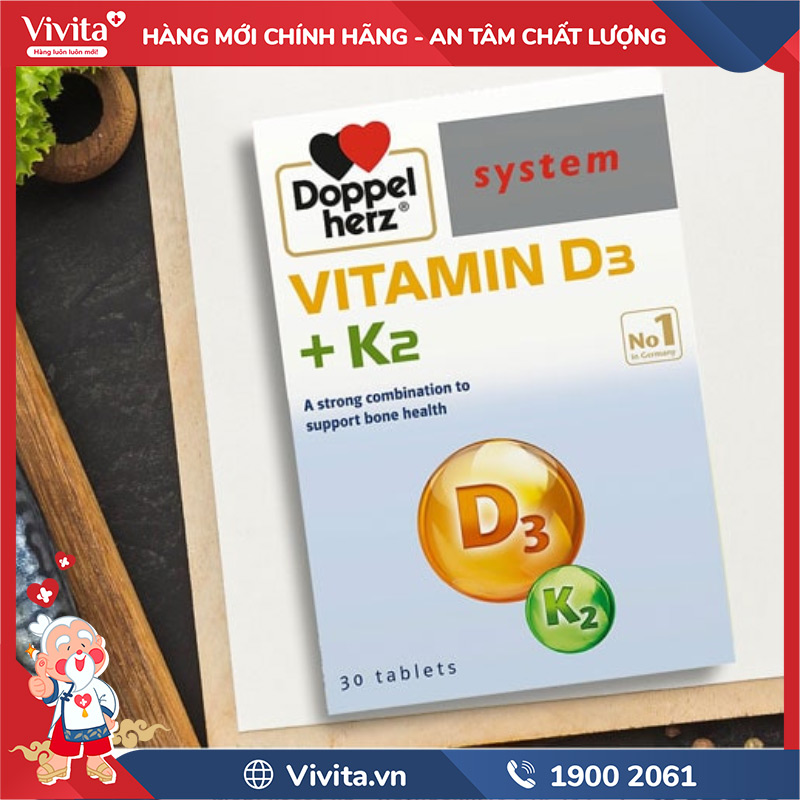 giới thiệu vitamin d3+k2 doppelherz