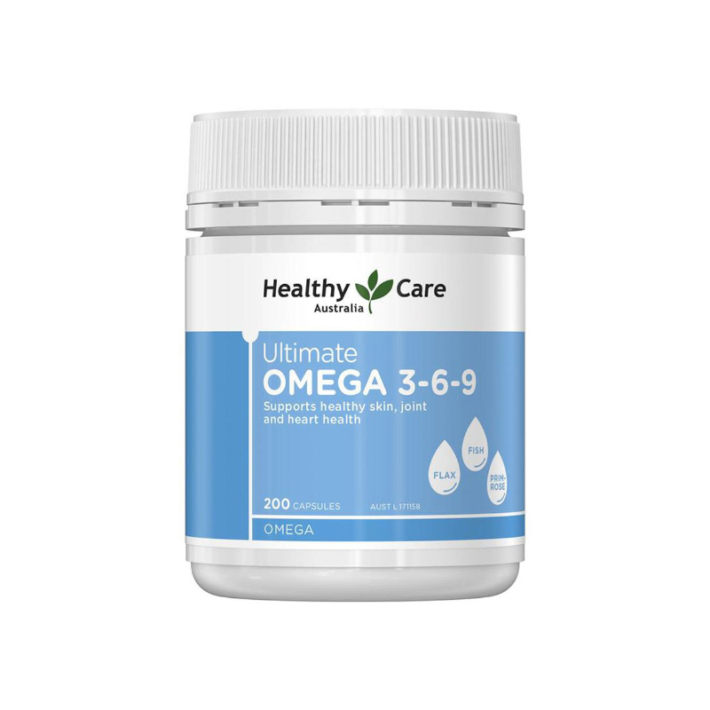 Viên Uống Healthy Care Ultimate Omega 3-6-9 Úc | Hộp 200 Viên