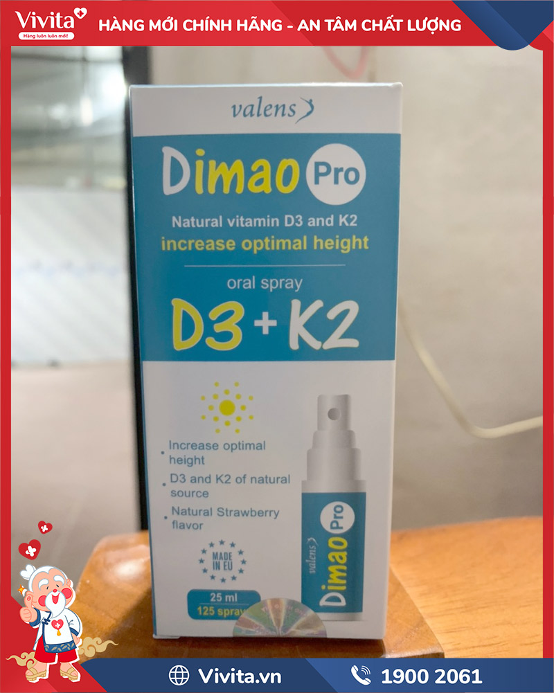 lưu ý khi dùng dimao pro oral spray d3 + k2