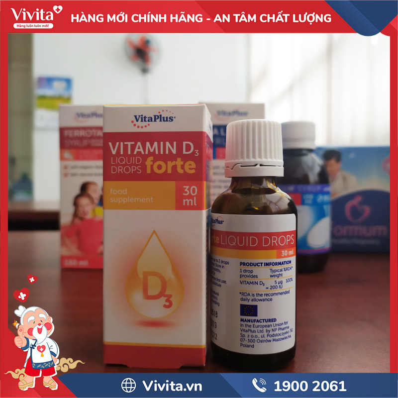 lưu ý khi dùng vitamin d3 forte vitaplus