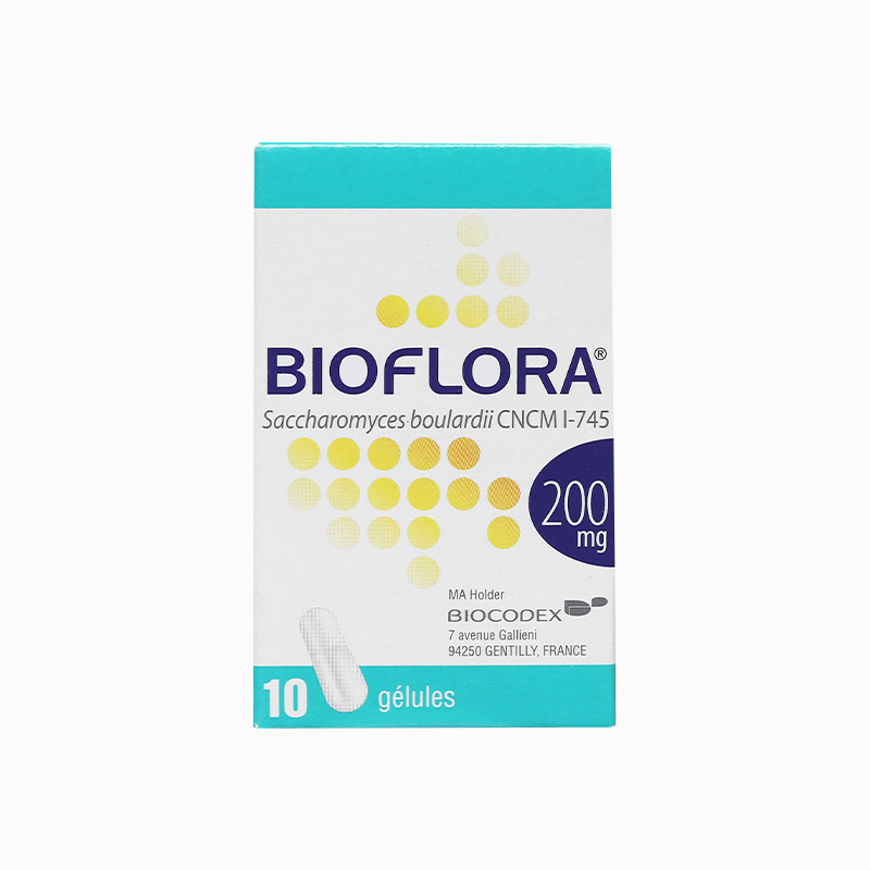 Thuốc trị tiêu chảy Bioflora 200mg | Chai 10 viên