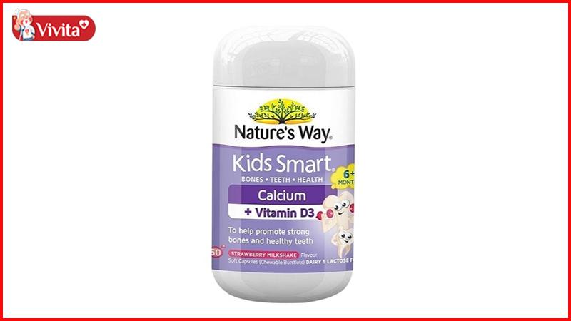 Nature’s Way Kids Smart bổ sung vitamin D3 và Canxi