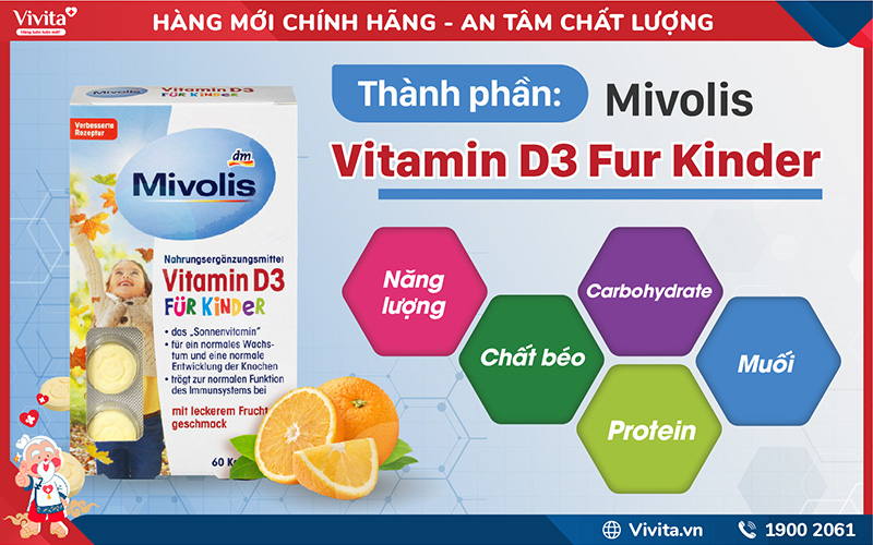 thành phần mivolis vitamin d3 fur kinder