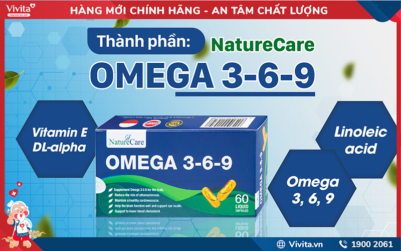 thành phần omega 3-6-9 naturecare