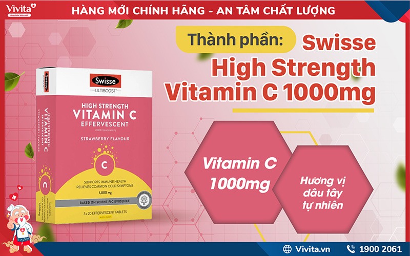 thành phần swisse high strength vitamin c 1000mg