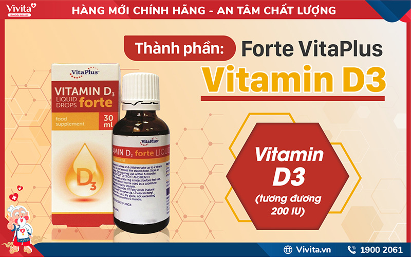 thành phần vitamin d3 forte vitaPlus