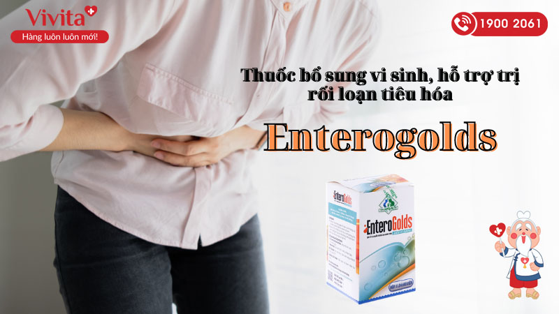 Thuốc bổ sung vi sinh, hỗ trợ trị rối loạn tiêu hóa Enterogold