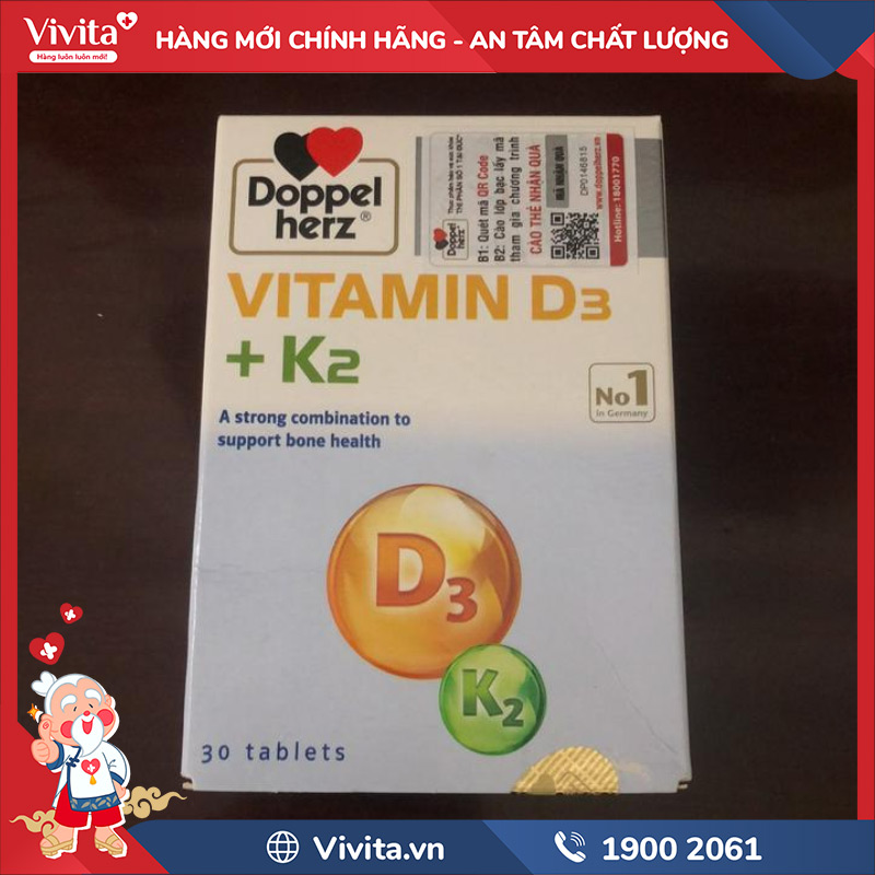 ưu điểm vitamin d3+k2 doppelherz