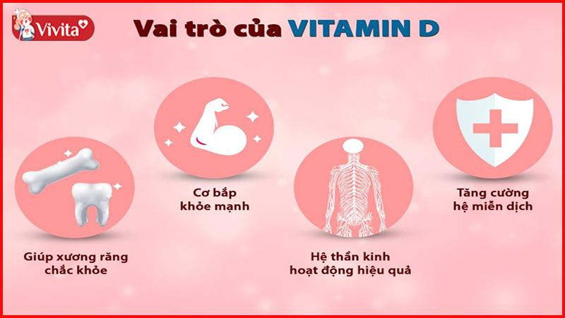 vai trò vitamin d3 đối với sức khỏe của trẻ