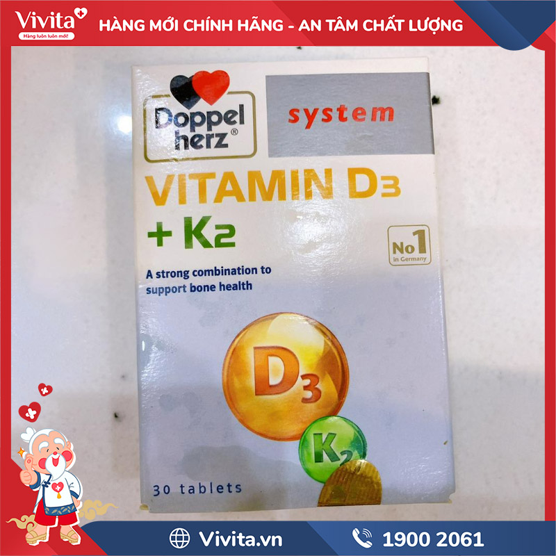 vitamin d3+k2 doppelherz có tốt không