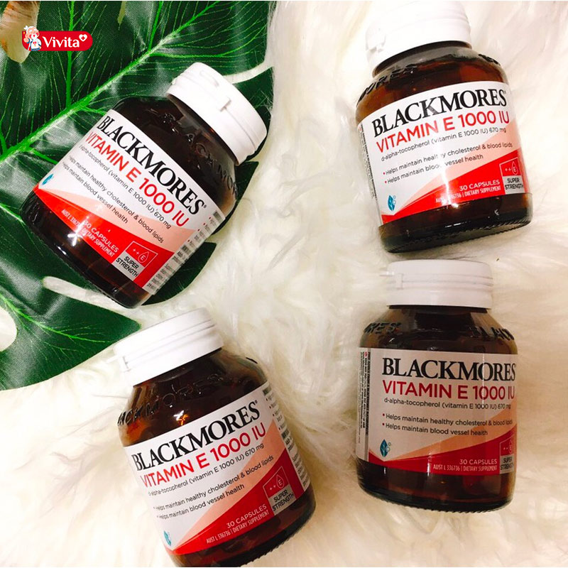 Viên uống Blackmores Natural Vitamin E 1000 IU cân bằng nội tiết tố
