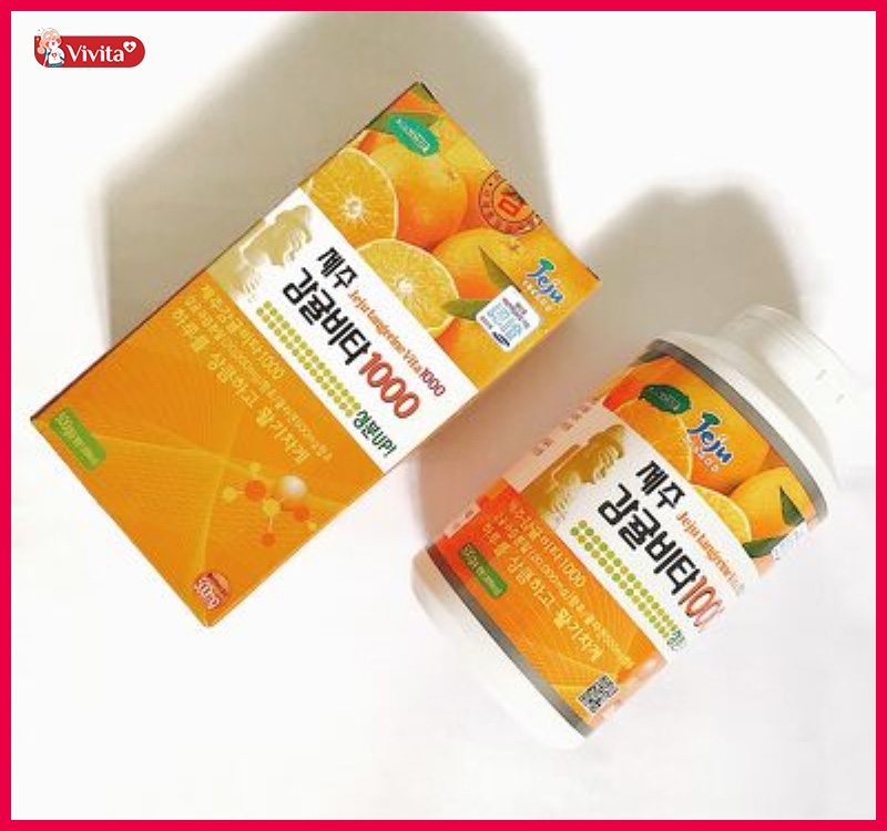 Viên ngậm Vitamin C của Hàn Quốc Jeju Orange