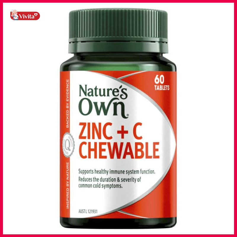 Vitamin C của Úc Nature’s Own Zinc + C