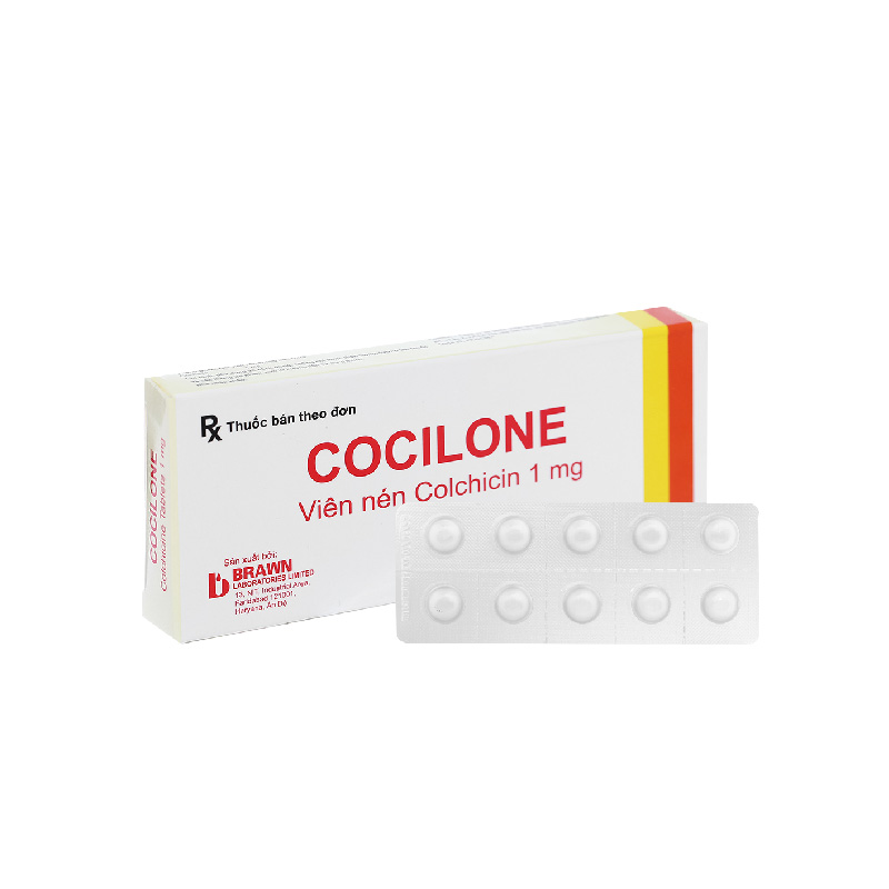 Thuốc phòng và trị gout Cocilone 1mg | Hộp 10 viên
