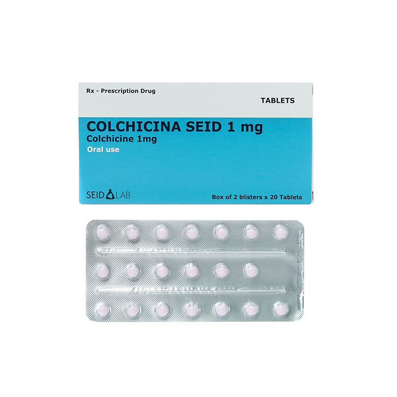 Thuốc phòng và trị gout Colchicina Seid 1mg | Hộp 40 viên
