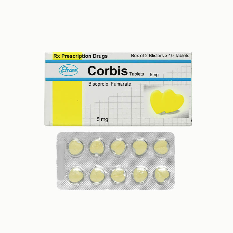 Thuốc trị tăng huyết áp, đau thắt ngực Corbis Tablets 5mg | Hộp 20 viên