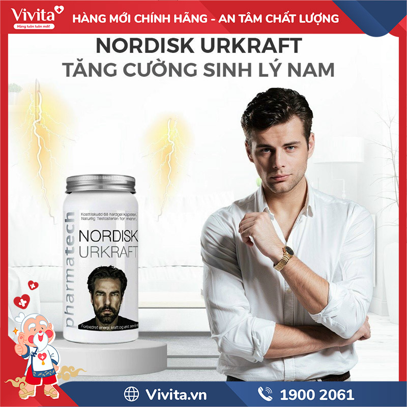 Viên uống Nordisk Urkraft hỗ trợ sức khoẻ sinh lý được khuyên dùng cho hầu hết nam giới trưởng thành